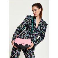 House of Holland Women's Pink Cross Body Bag With Printed Logo