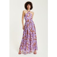 Floral Halter Neck Dress