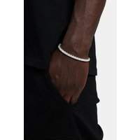 Cernucci Men's 5mm Tennis Bracelet in Metallic Silver | Size: 6 inches