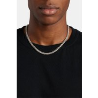 6mm Iced Cuban Chain Metallic inches
