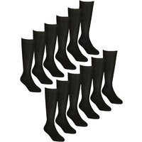 12 Pack Soft Breathable Knee High Bamboo Socks