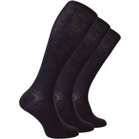 Steven Men's 3 Pairs Knee High Soft Breathable Merino Wool Socks in Grey | Size: 6-8