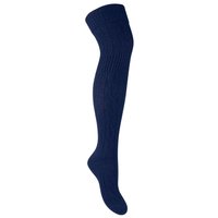 Steven Women's 1 Pack Over The Knee Wool Socks in Blue | Size: 3-5