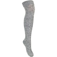Steven Women's 1 Pack Over The Knee Wool Socks in Grey | Size: 3-5