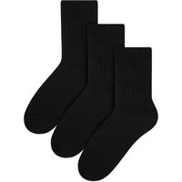 Steven Men's 3 Pack Warm Wool Dress Socks in Black | Size: 9-11