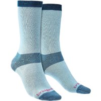 Bridgedale Women's 2 Pack Liner Base Layer Coolmax Liner Boot Socks in Blue | Size: 3-4.5