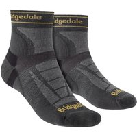 Bridgedale Men's Trail Running Lightweight T2 Merino Wool Sport 3/4 Crew Socks in Grey | Size: 12-14