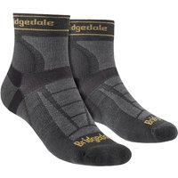 Bridgedale Men's Trail Running Ultralight T2 Merino Wool Sport 3/4 Crew Socks in Grey | Size: 9-11