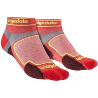 Bridgedale Men's Trail Running Ultralight T2 Coolmax Sport Low Cut Socks in Red | Size: 12-14