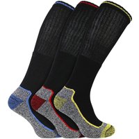 Knee High Bamboo Work Socks Steel Toe Boots Anti Sweat Heavy Duty