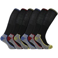 Knee High Bamboo Work Socks Steel Toe Boots Anti Sweat Heavy Duty True