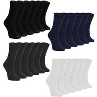 24 Pair Multipack Plain School Socks