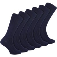 Plain Coloured Cotton Rich Ribbed Dress Socks