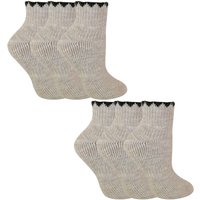 6 Pairs Short Alpaca Wool Moisture Wicking Socks