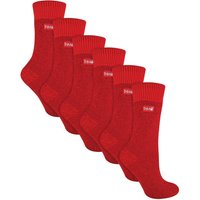 THMO Women's 6 Pairs Soft Breathable Thermal Socks in Dark Pink | Size: 4-8