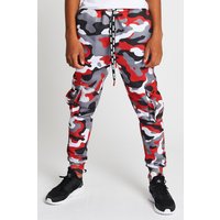 Beat Boyz Club Boy's 'Alpha' Camo Print Cargo Jogger in Red | Size: 3-4 Years