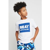 Beat Boyz Club Boy's 'Kingpin' Cotton Logo T-Shirt in Cobalt | Size: 7-8 Years