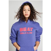 Beat Girlz Club Girl's 'Aerial' Logo Hoodie in Purple | Size: 13-14 Years