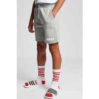 Beat Boyz Club Boy's 'Linear' Cotton Blend Sweat Shorts in Grey | Size: 9-10 Years
