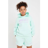 Beat Girlz Club Girl's 'Insignia' Branded Hoodie in Mint | Size: 11-12 Years