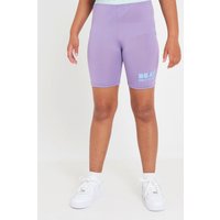 Beat Girlz Club Girl's 'Back Flip' Cycle Shorts in Lilac | Size: 13-14 Years