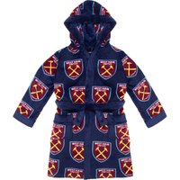 Hooded Fleece Dressing Gown Robe