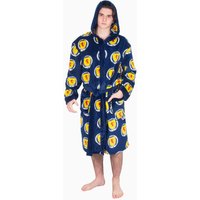 Scottish FA Men's Scotland Adults Hooded Fleece Dressing Gown Robe in Navy | Size: 3XL
