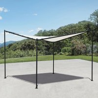 Primrose 3.5m Square Portable Powder Coated Steel Frame with Waterproof Sail Shade in Ivory