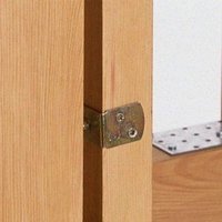 Primrose Trellis Post Fixing Kit Right Angle Bolt L Bracket & Screw Set 35mm in Silver