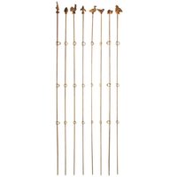 Primrose Straight Plant Support Large Cast Iron Garden Stake 178.5cm in Bronze