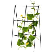 Primrose Decorative Poplar Leaf Plant Support with Powder Coating 76cm in Bronze