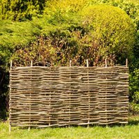 Primrose Premium Hazel Hurdle Woven Wattle Garden Fence Panel 6ft x 2ft in None