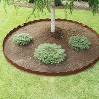Primrose Scalloped Top Edging Garden Lawn Edge Section in Bronze in Light Bronze | Size: 1 Pack