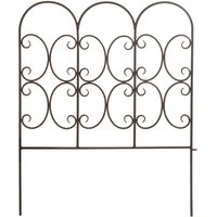 Primrose Triple Garden Arch Lawn Edging in Black