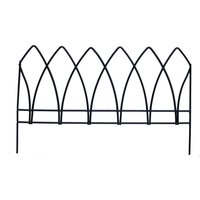 Primrose Gothic Style Arch Edging Garden Edge in Black 60cm
