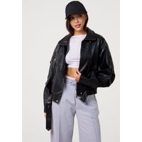 Oversized PU Leather Jacket