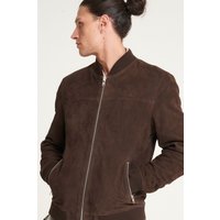 Goat Suede Bomber Jacket