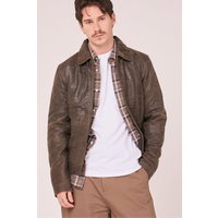 Real Leather Harrington