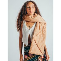 SVNX Men's Puffer Scarf in Beige