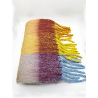 SVNX Women's Bright Checked Print Scarf