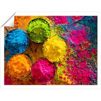 Warren Reed - Designer Colourful Bowls Unframed Art Print | Size: W8" x H10"