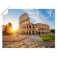 Warren Reed - Designer Colosseum In Rome At Sunrise Unframed Art Print | Size: W20" x H30"