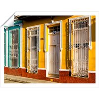 Warren Reed - Designer View Of Trinidad Street, Cuba Unframed Art Print | Size: W24" x H36"