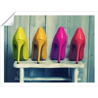 Warren Reed - Designer Retro Shoe Collection Unframed Art Print | Size: W16" x H24"
