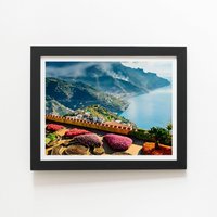 Warren Reed - Designer Amalfi Coast, Ravello, Italy Framed Art Print in Black | Size: W8" x H10"