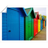 Warren Reed - Designer Beach Huts, Whitby Unframed Art Print | Size: W16" x H24"