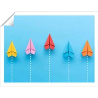Warren Reed - Designer Paper Aeroplanes Unframed Art Print | Size: W16" x H24"
