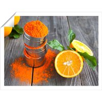 Warren Reed - Designer Bright Orange Unframed Art Print | Size: W16" x H24"