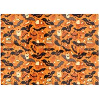 Warren Reed - Designer Candy Filled Treat Bags & Bats Glass Chopping Board in Orange
