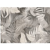 Warren Reed - Designer Grey Brown Tropical Leaves Glass Chopping Board